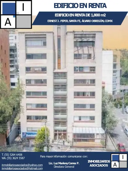 Edificio en renta en Paseo de las Lomas, Álvaro Obregón, Ciudad de México