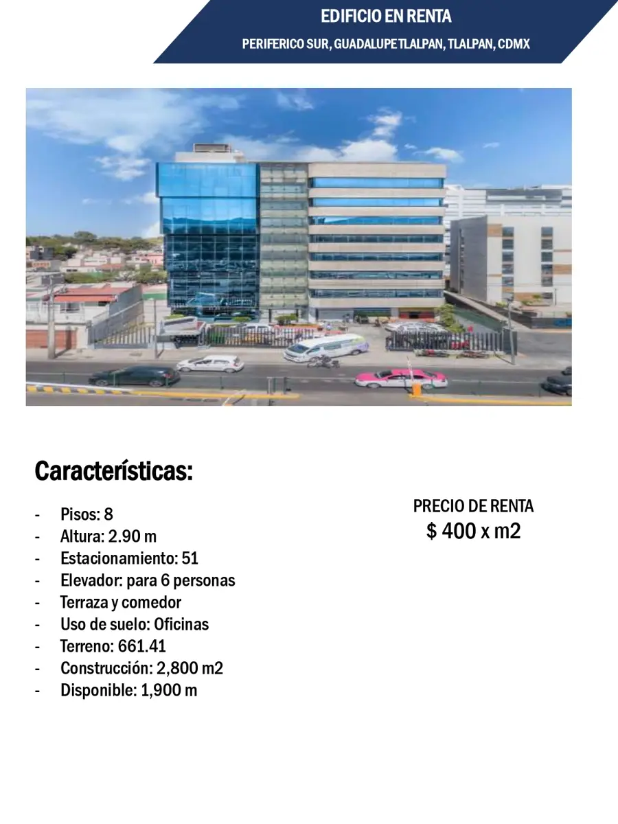 Edificio en renta en Guadalupe, Tlalpan — foto 1 de 2