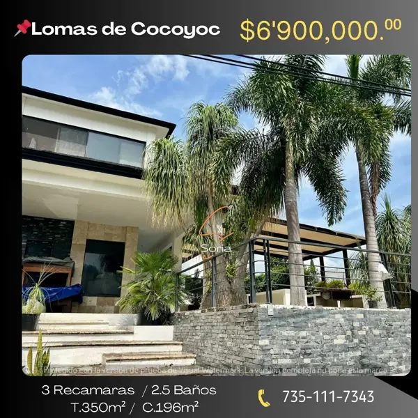 Casa en venta en Lomas de Cocoyoc, Atlatlahucan, Morelos Casa en venta en Lomas de Cocoyoc, Atlatlahucan, Morelos