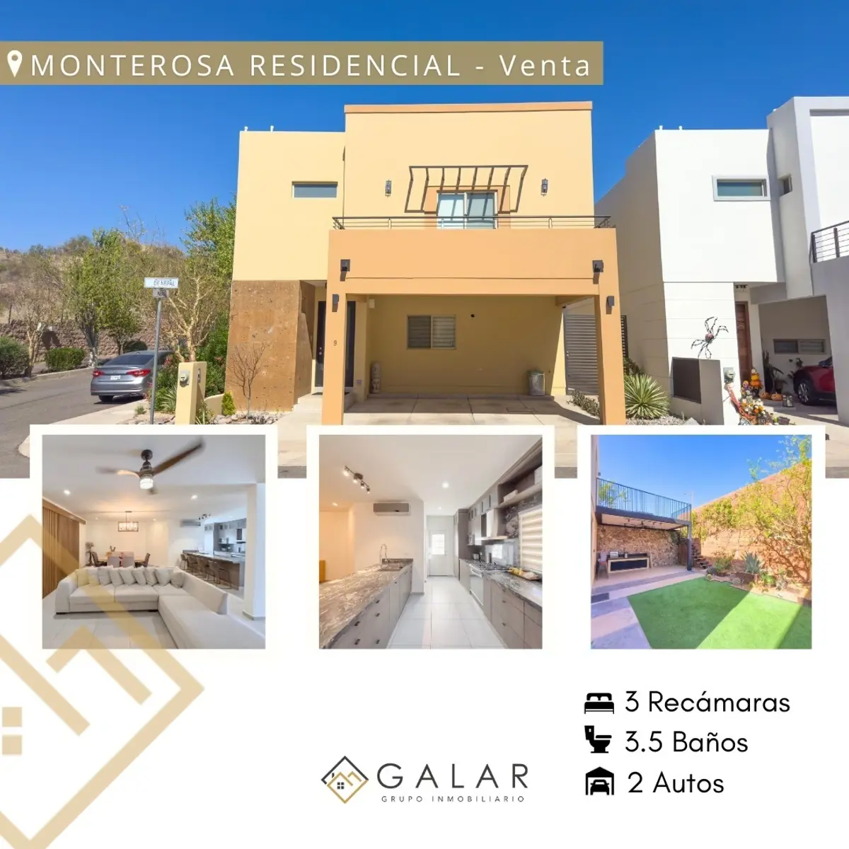 Casa en venta en Monterosa Hábitat Residencial, Hermosillo — foto 1 de 26