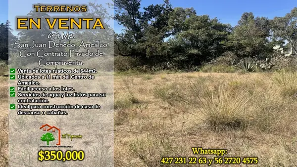 Terreno en venta en San Juan Dehedó, Amealco de Bonfil, Querétaro Terreno en venta en San Juan Dehedó, Amealco de Bonfil, Querétaro