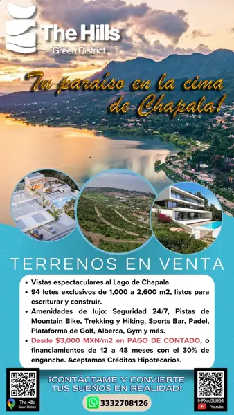Terreno en venta en Chantepec (El Chante), Jocotepec, Jalisco