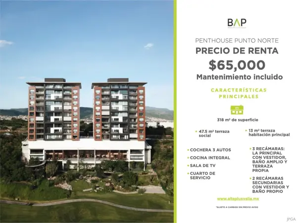 Departamento en renta en El Molino Residencial y Golf, León — foto 2 de 10