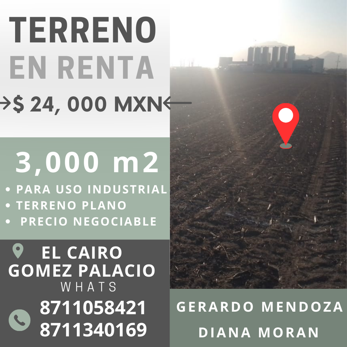 Terreno en Renta en San Antonio, Gómez Palacio, Durango
