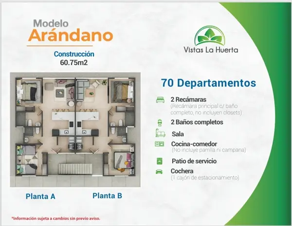 Departamento en venta en Vistas la Huerta, Morelia — foto 3 de 6