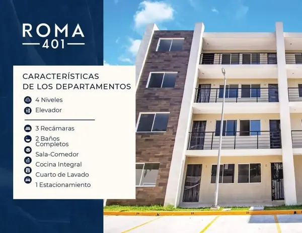 Departamento en venta en Roma, Tampico — foto 3 de 4