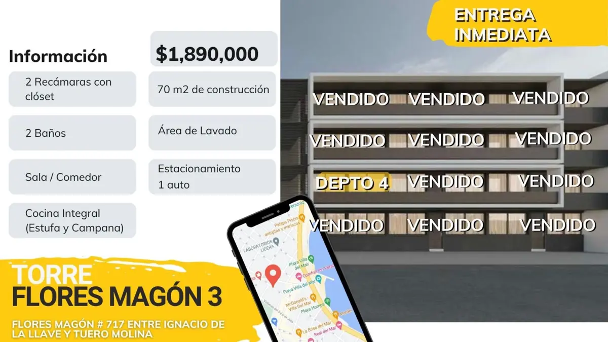 Departamento en venta en Ricardo Flores Magón, Veracruz — foto 1 de 4