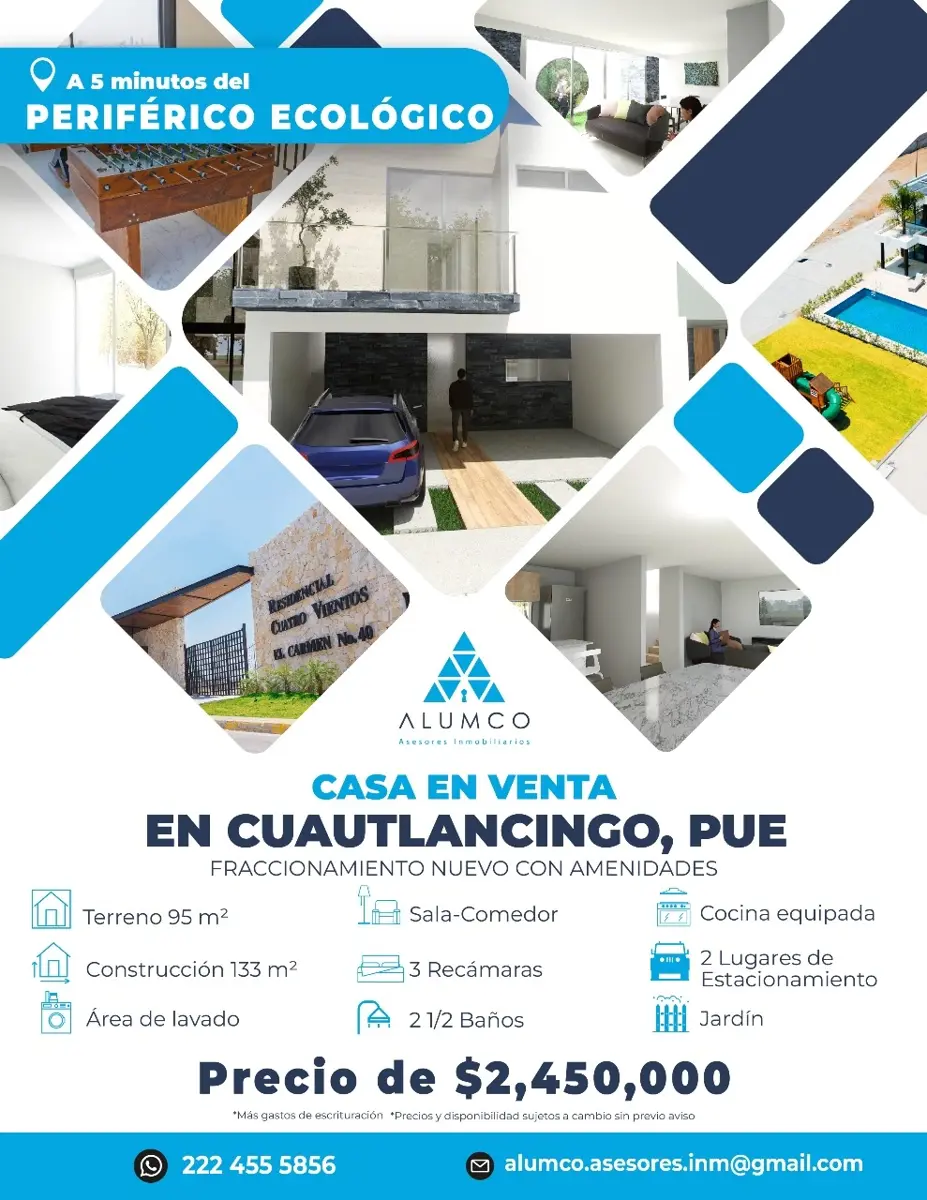 Casa en venta en Cuautlancingo, Cuautlancingo — foto 1 de 18