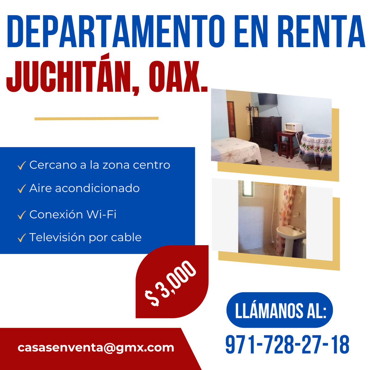 Departamento en renta en Juchitán Centro, Juchitán de Zaragoza — foto 1 de 12