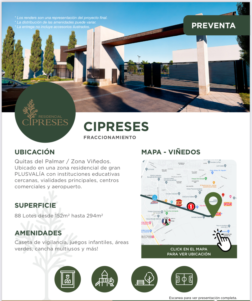 Terreno en Venta en Los Viñedos, Torreón, Coahuila de Zaragoza