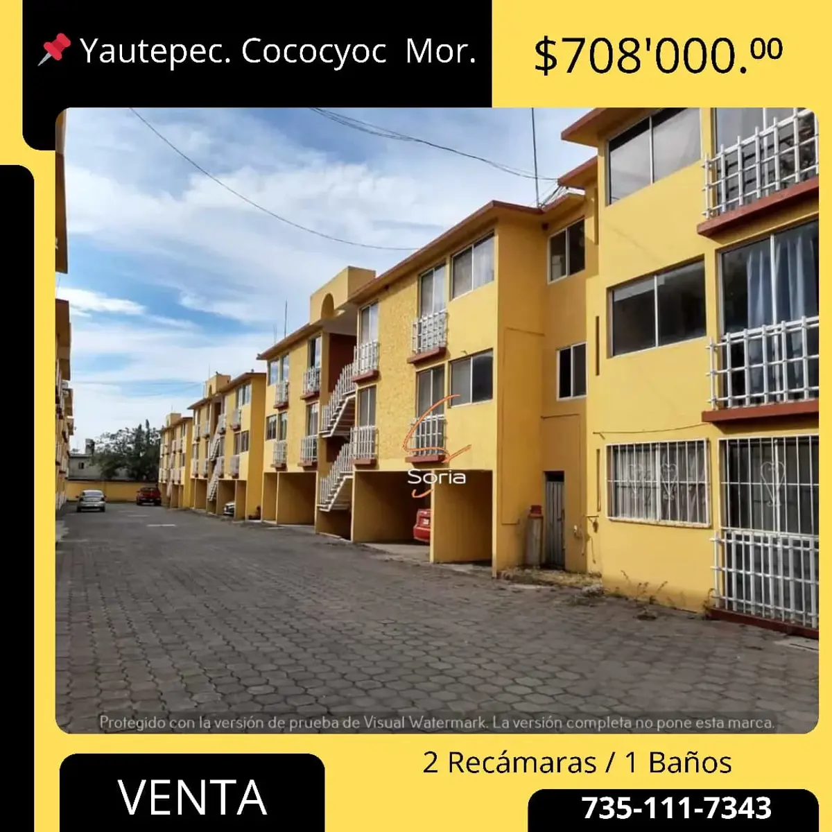 Departamento en venta en Cocoyoc, Yautepec — foto 1 de 7