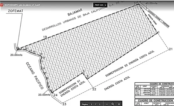 Terreno en venta en Baja Mar San Diego, Ensenada — foto 2 de 3