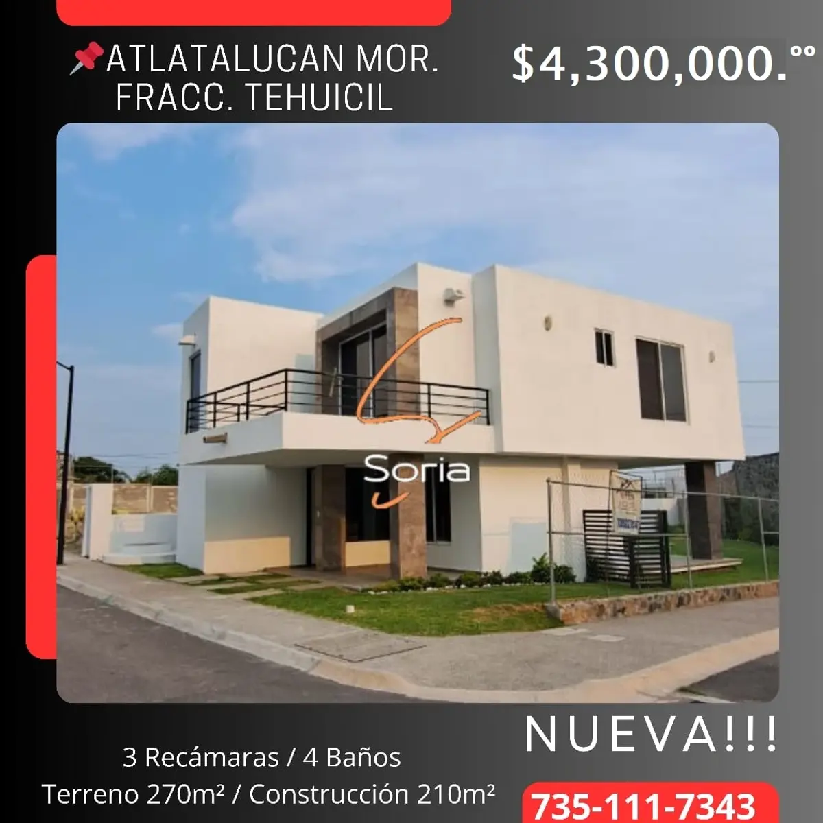 Casa en venta en Atlatlahucan, Atlatlahucan — foto 1 de 27