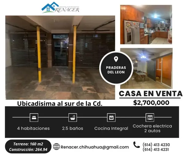 Casa en venta en Praderas de León, Chihuahua, Chihuahua Casa en venta en Praderas de León, Chihuahua, Chihuahua