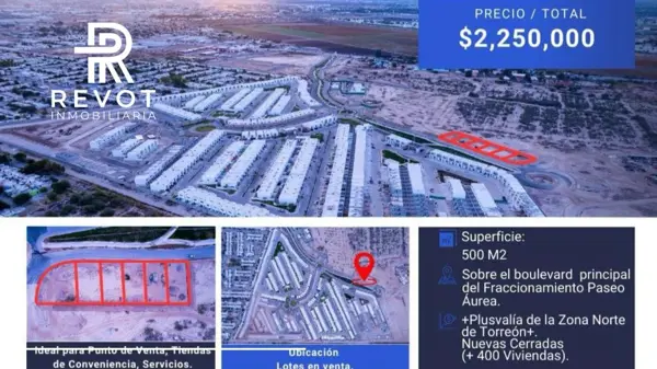 Terreno en venta en Paseo Aurea, Torreón — foto 3 de 3