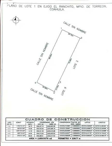 Terreno en venta en El Ranchito, Torreón, Coahuila de Zaragoza
