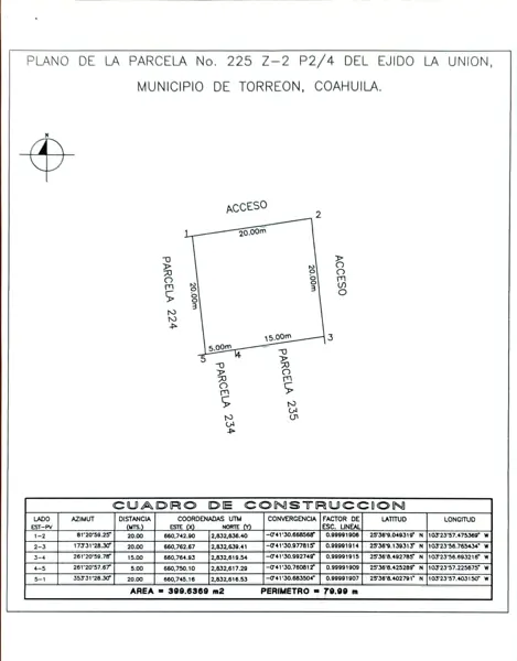 Terreno en venta en La Union, Torreón — foto 2 de 2