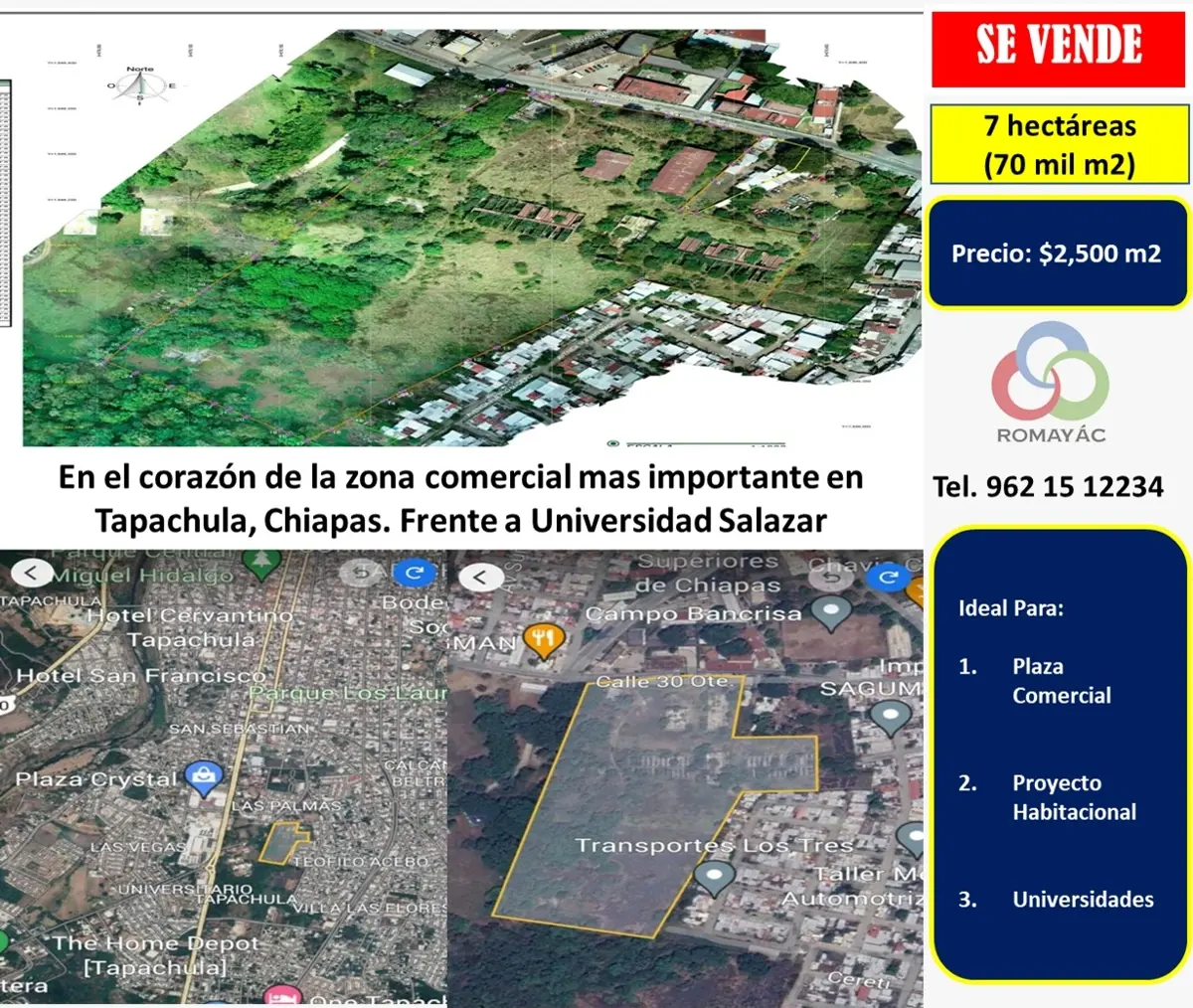 Terreno en venta en Las Palmas, Tapachula
