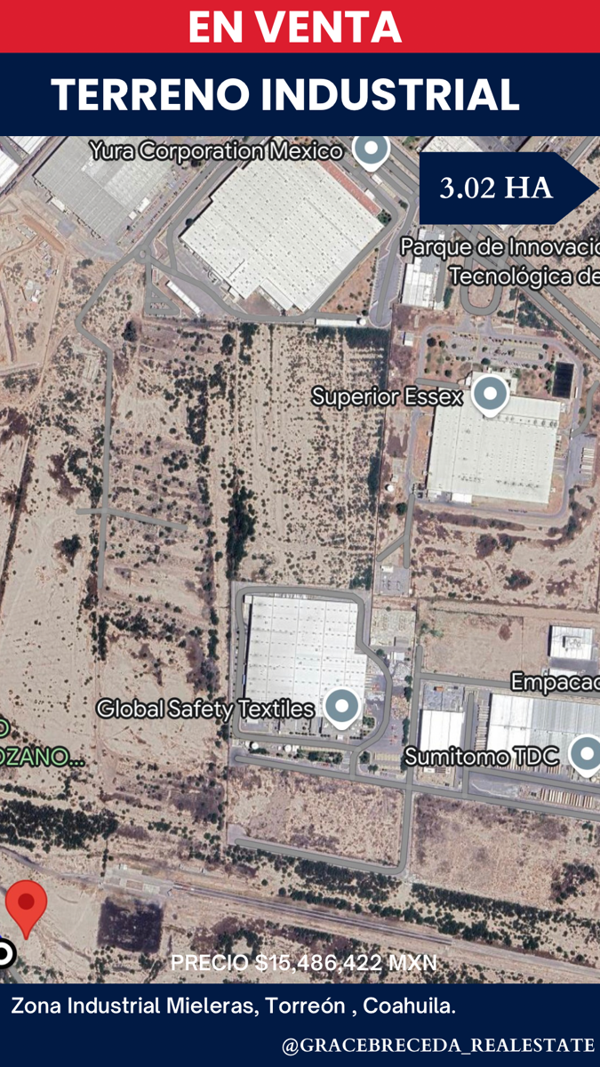 Terreno en Venta en Mieleras, Torreón, Coahuila de Zaragoza