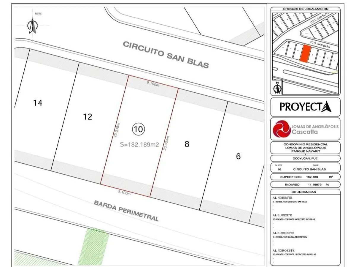 Terreno en venta en San Bernardino Tlaxcalancingo, San Andrés Cholula — foto 1 de 2
