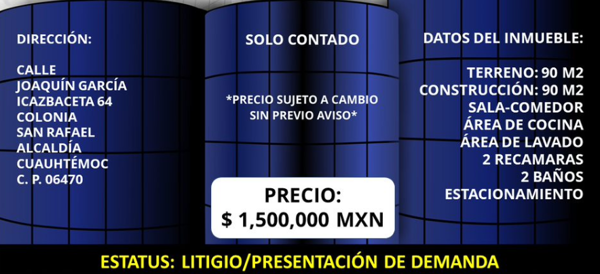 Departamento en venta en San Rafael, Cuauhtémoc — foto 2 de 2
