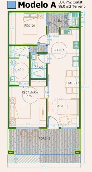 Casa en venta en Privadas de Santa Fe, Torreón — foto 3 de 8
