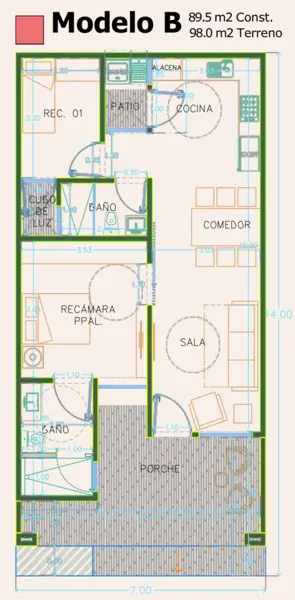Casa en venta en Privadas de Santa Fe, Torreón — foto 3 de 12