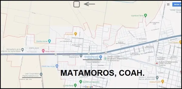 Terreno en Matamoros, Matamoros, Coahuila de Zaragoza