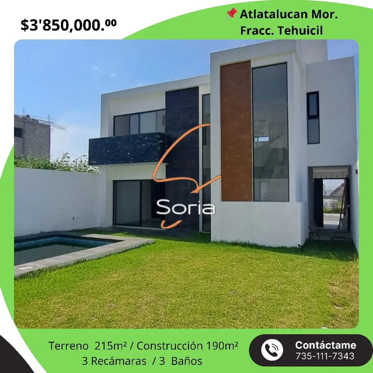 Casa en venta en Atlatlahucan, Atlatlahucan — foto 1 de 45