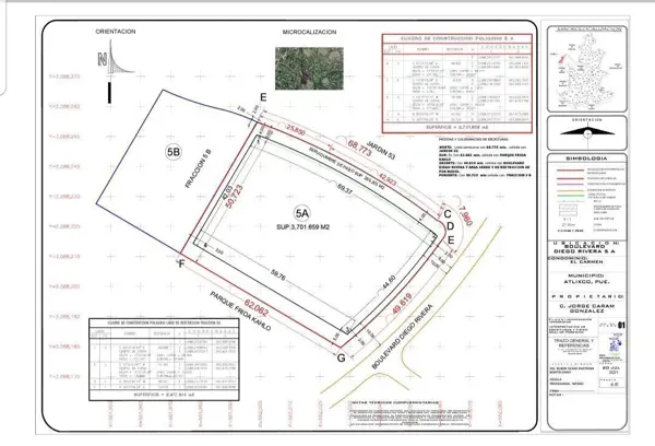 Venta lote residencial con casa club con alberca,  Fracc El Carmen. Atlixco