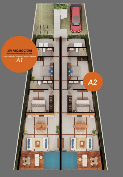 Departamento en venta en Playa Zipolite, San Pedro Pochutla — foto 3 de 7