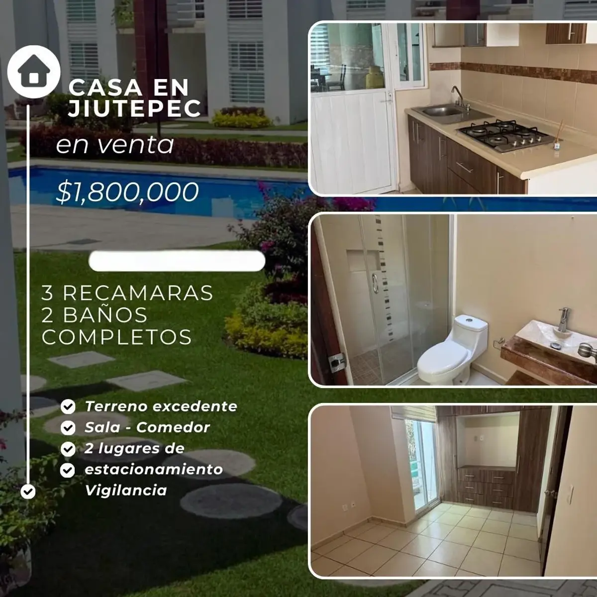 Casa en venta en Centro Jiutepec, Jiutepec