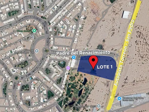 Terreno en venta en Villas del Renacimiento, Torreón — foto 2 de 6