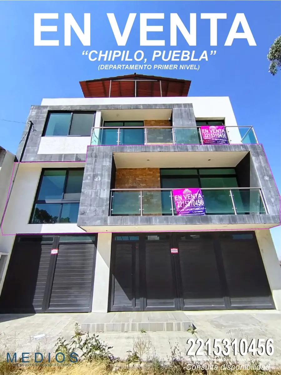 Departamento en venta en Chipilo de Francisco Javier Mina, San Gregorio Atzompa — foto 1 de 15