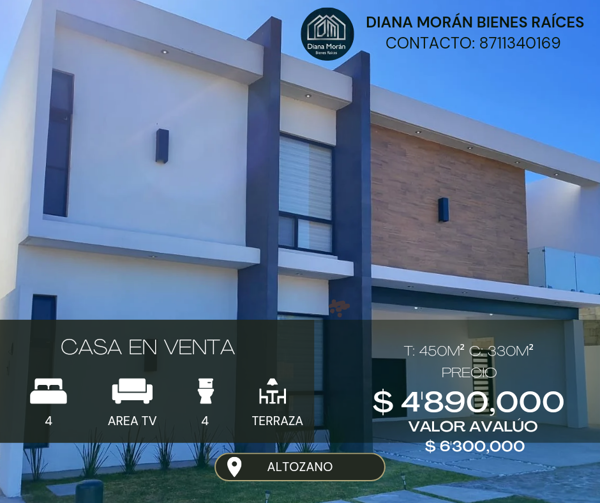 Casa en venta en Altozano la Nueva Laguna, Gómez Palacio, Durango