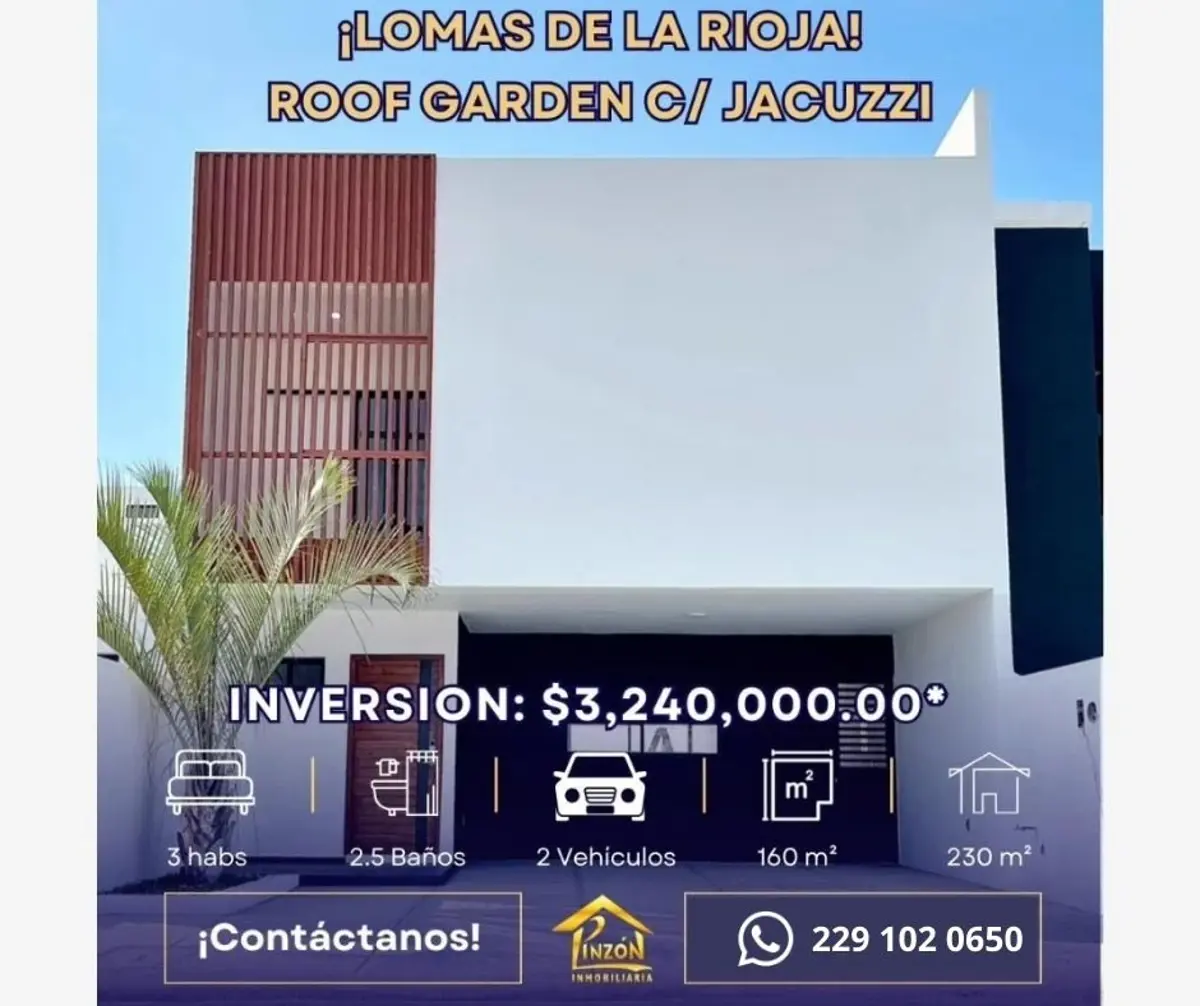 Casa en venta en Lomas de la Rioja, Alvarado — foto 1 de 11