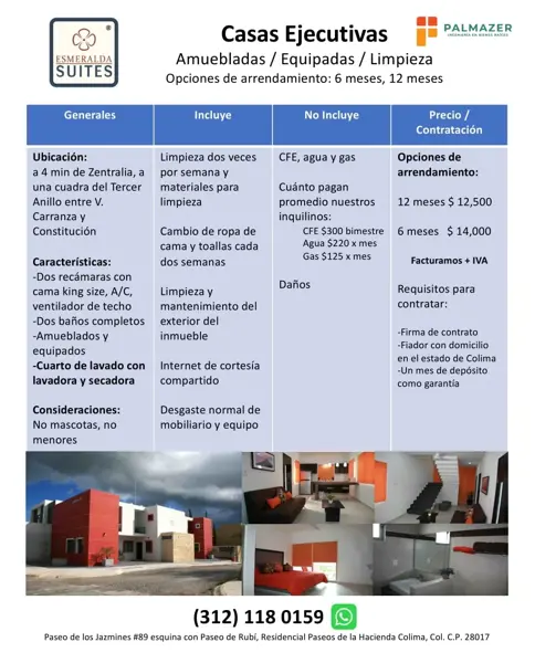 Departamento en renta en Paseo de la Hacienda, Colima, Colima