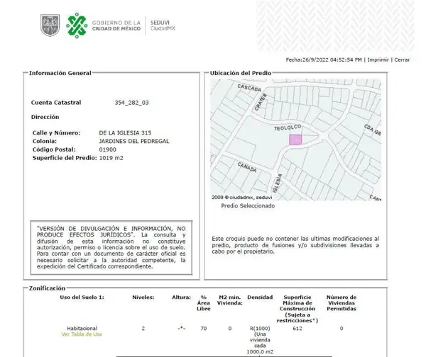 Terreno en venta en Jardines del Pedregal, Álvaro Obregón — foto 3 de 3