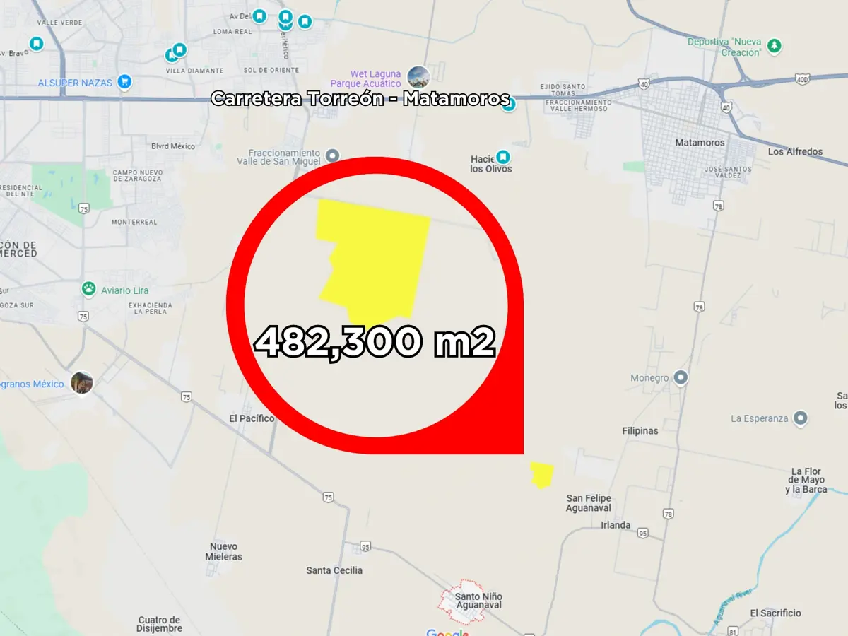 Terreno en venta en Santo Niño Aguanaval, Matamoros — foto 1 de 4