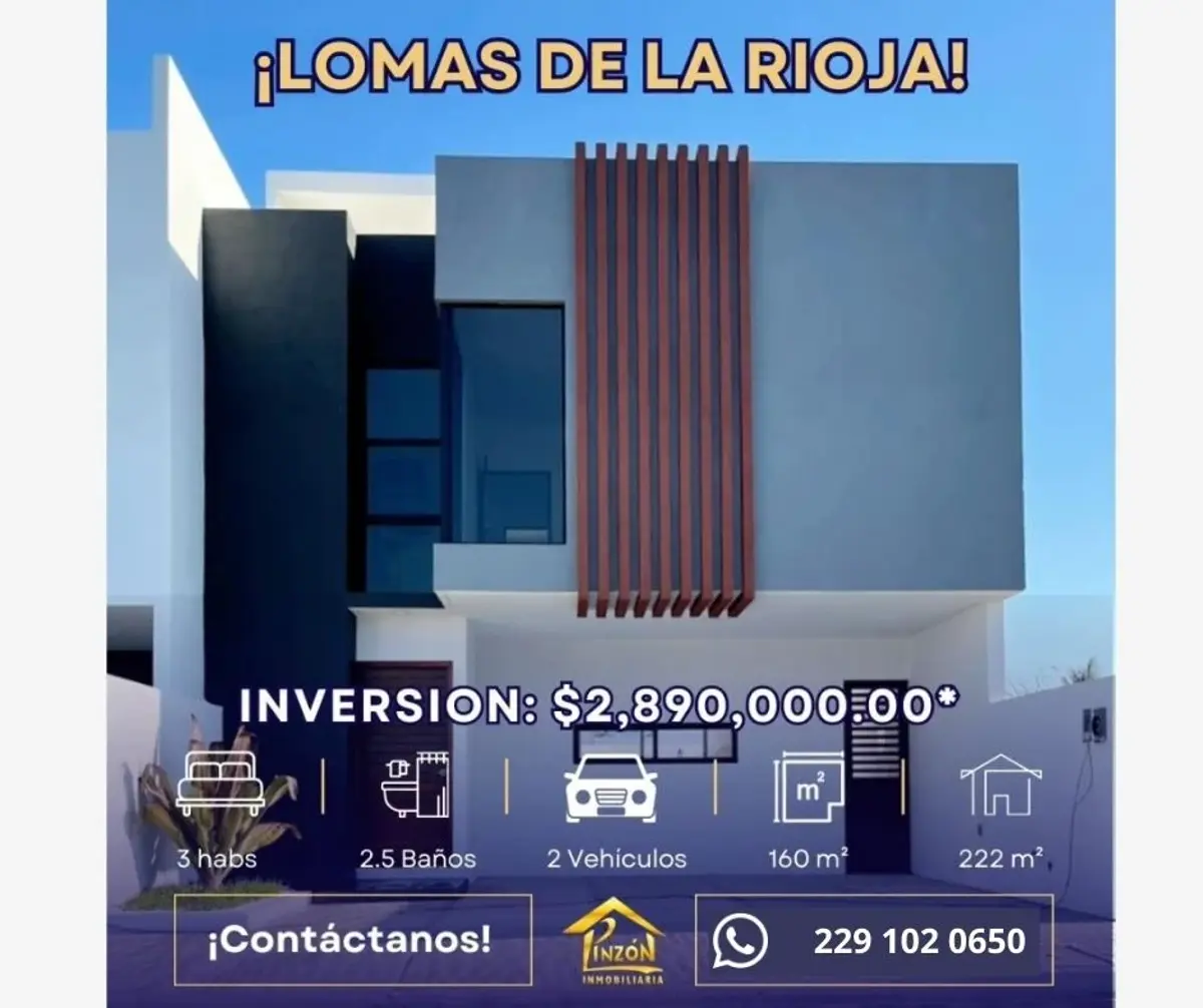 Casa en venta en Lomas de la Rioja, Alvarado — foto 1 de 11