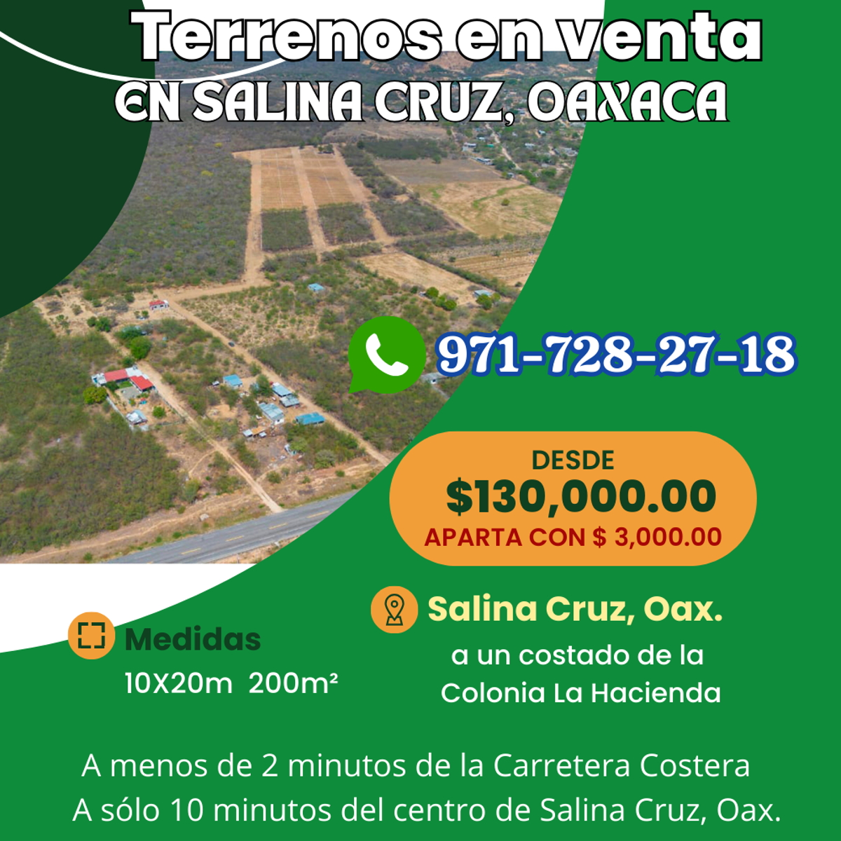 Terreno en venta en La Hacienda (Palo Grande), Salina Cruz — foto 1 de 11