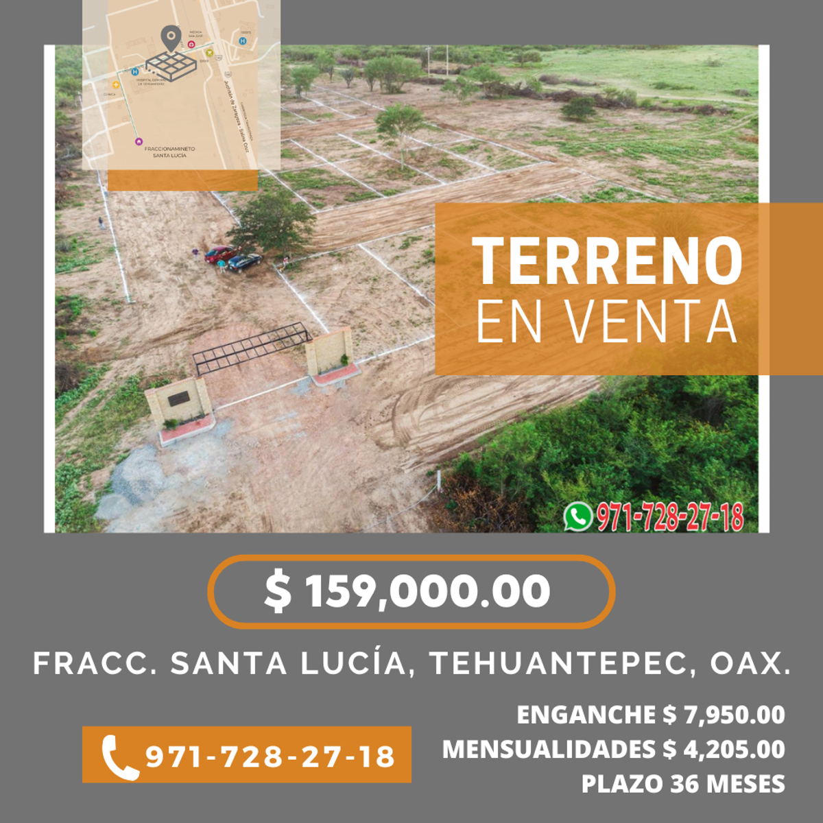 Terreno en venta en Sección 4a. de Santa Cruz, Santo Domingo Tehuantepec — foto 1 de 8