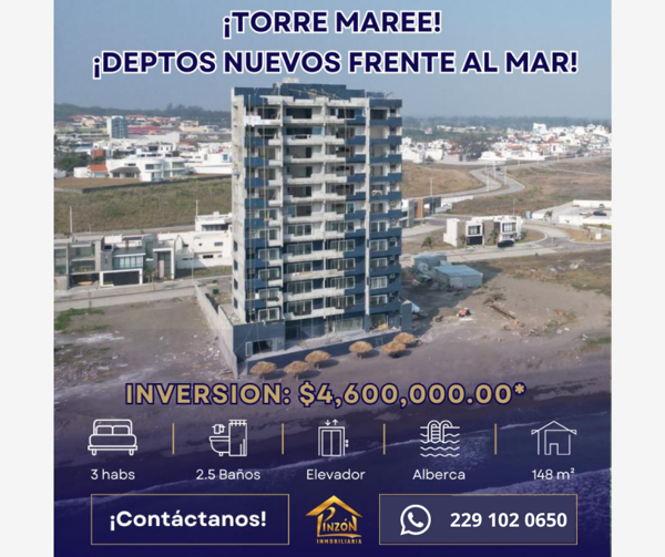 Departamento en venta en Playas del Conchal, Alvarado, Veracruz de Ignacio de la Llave Departamento en venta en Playas del Conchal, Alvarado, Veracruz de Ignacio de la Llave