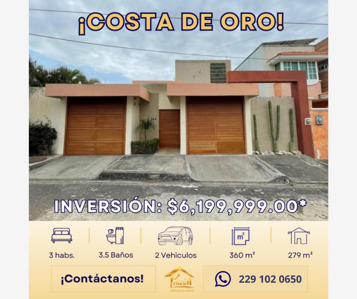 Casa en venta en Costa de Oro, Boca del Río — foto 1 de 11