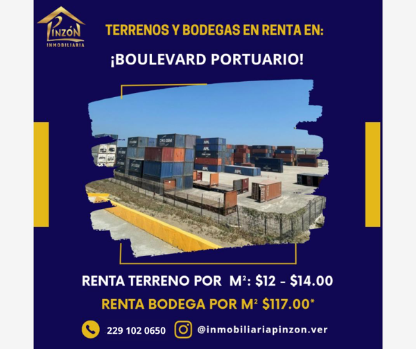 Terreno en renta en Puerto de Veracruz, Veracruz, Veracruz de Ignacio de la Llave Terreno en renta en Puerto de Veracruz, Veracruz, Veracruz de Ignacio de la Llave