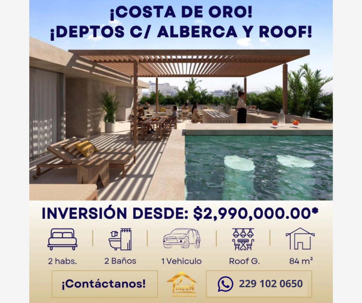 Departamento en venta en Costa de Oro, Boca del Río — foto 1 de 10
