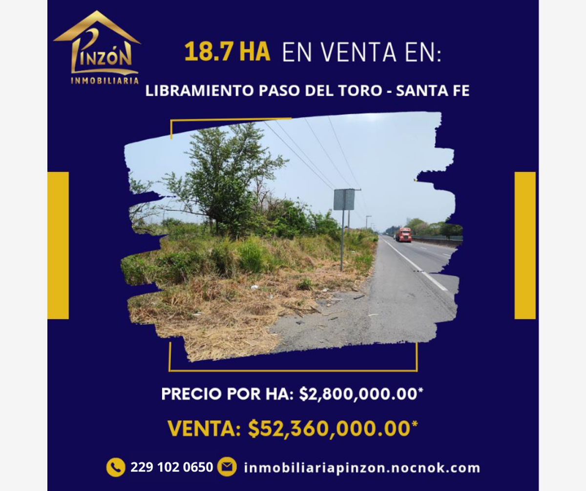 Terreno en venta en Paso del Toro, Medellín de Bravo — foto 1 de 6