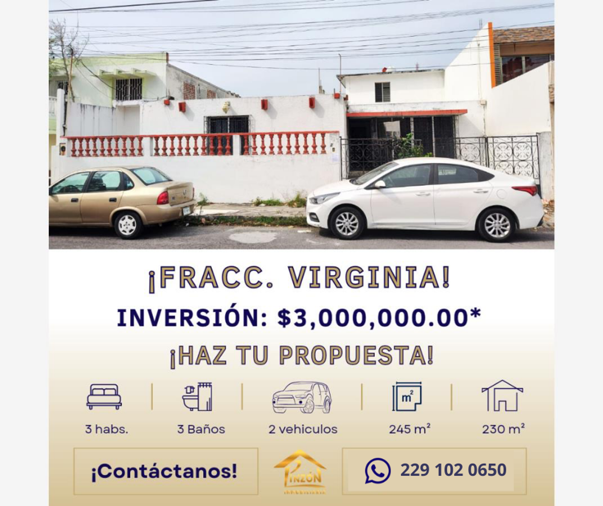 Casa en venta en Virginia, Boca del Río — foto 1 de 10