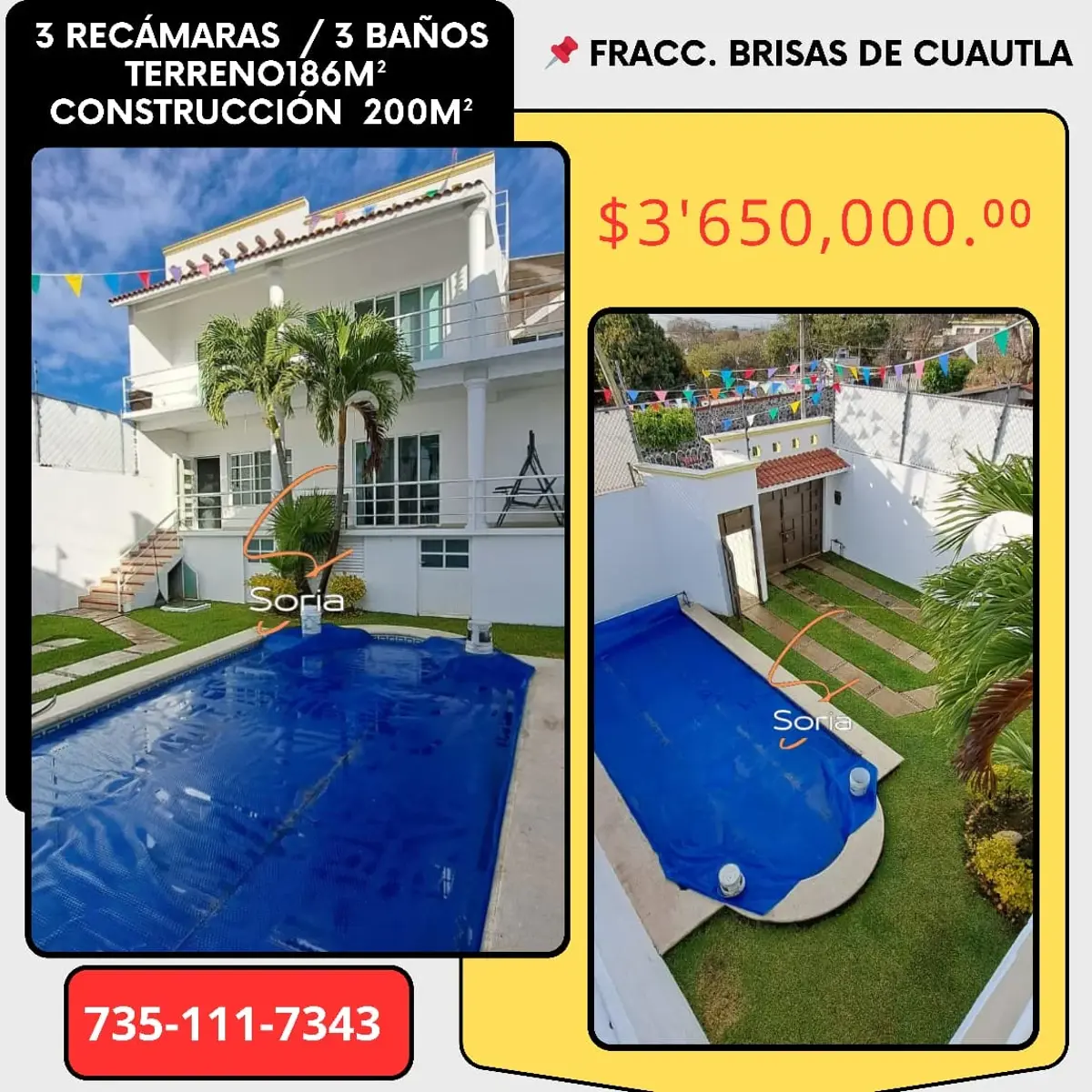 Casa en venta en Brisas de Cuautla, Cuautla — foto 1 de 32
