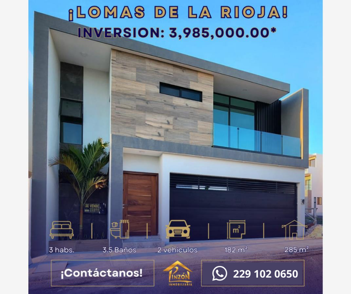 Casa en venta en Lomas de la Rioja, Alvarado — foto 1 de 18